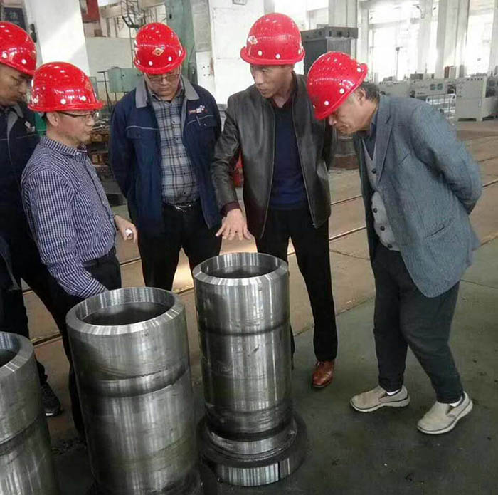 上海交大教授(shou)來沃達重工指(zhi)導液壓機生産(chǎn)