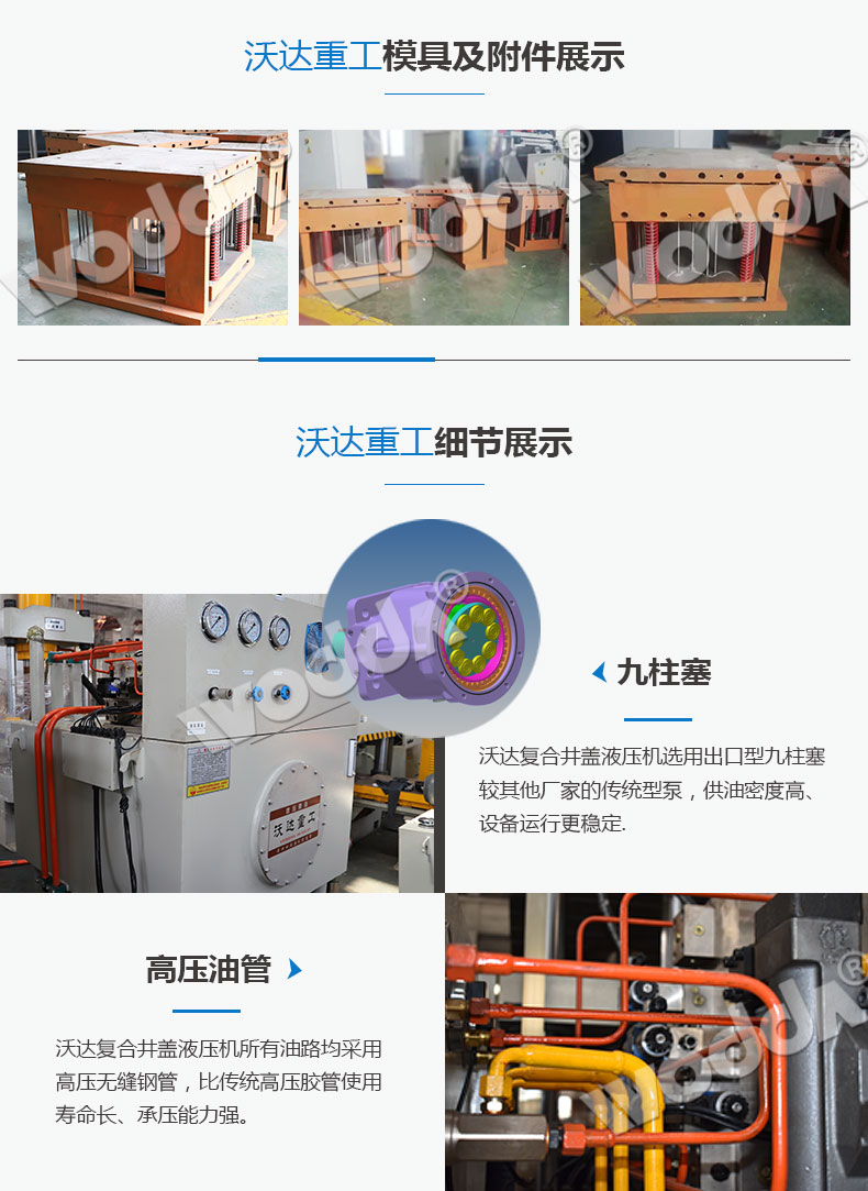 複合井蓋液(ye)壓機模具展(zhǎn)示