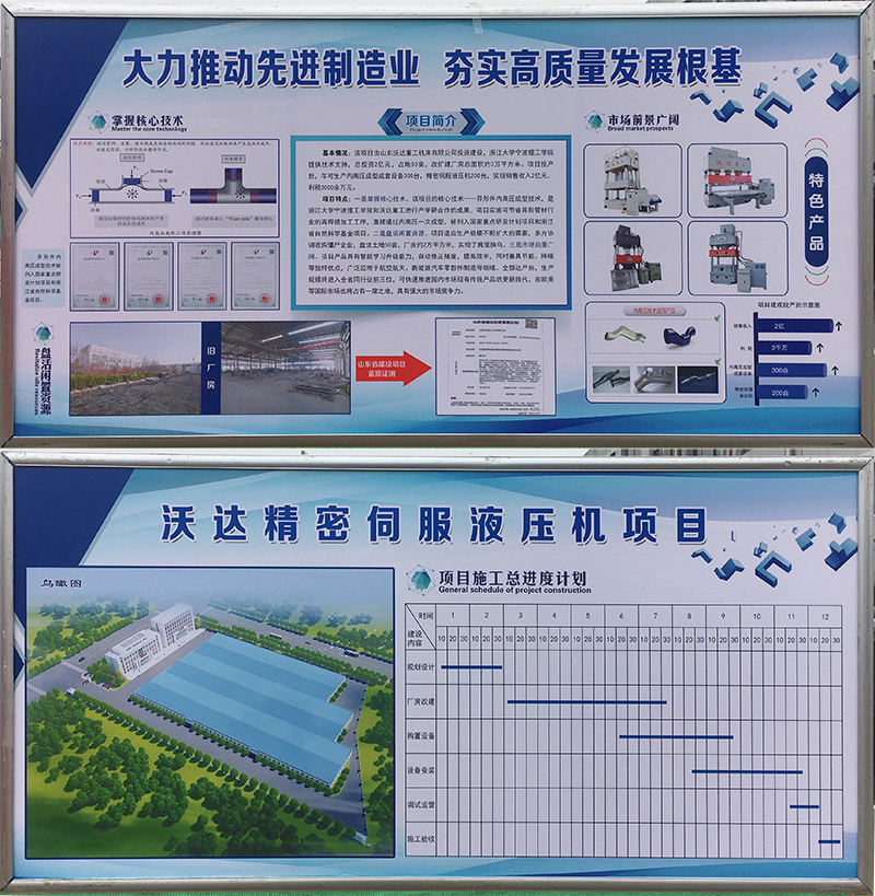 山東(dōng)沃達精密(mì)伺服液壓(ya)機項目開(kai)工