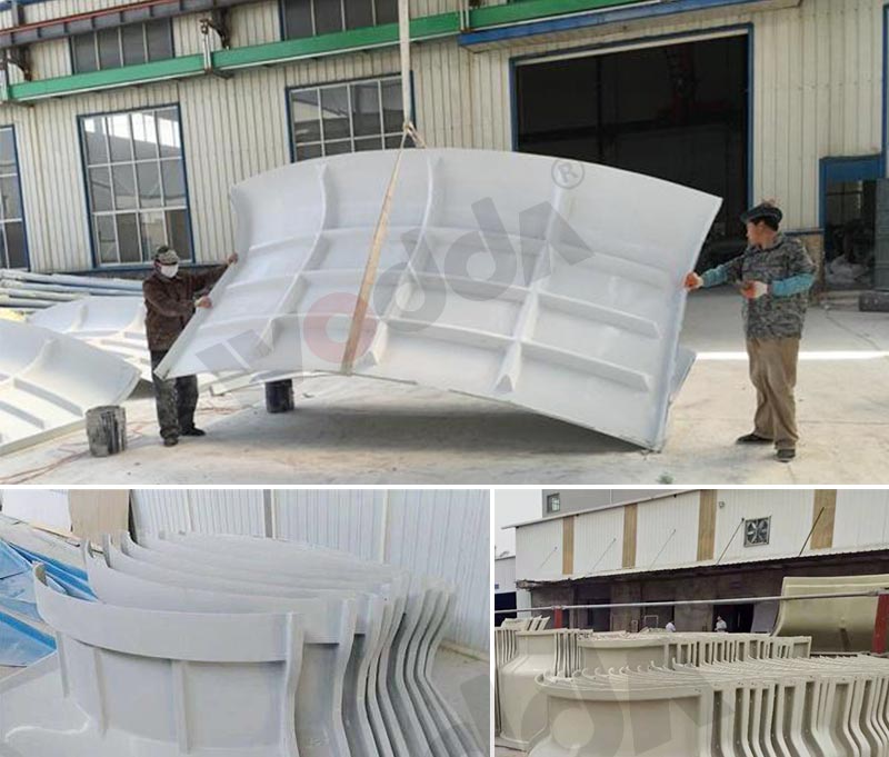 玻璃鋼模壓冷(lěng)卻塔外殼